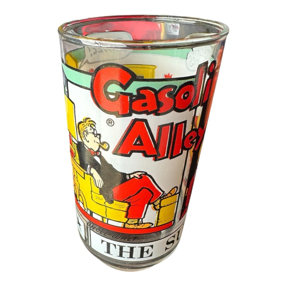 Gasoline Alley Sunday Funnies Vintage Art Drinking Glass